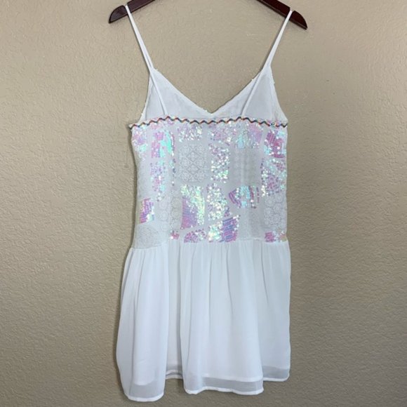 Endless Rose Sequin Chiffon Dress M - Picture 3 of 6